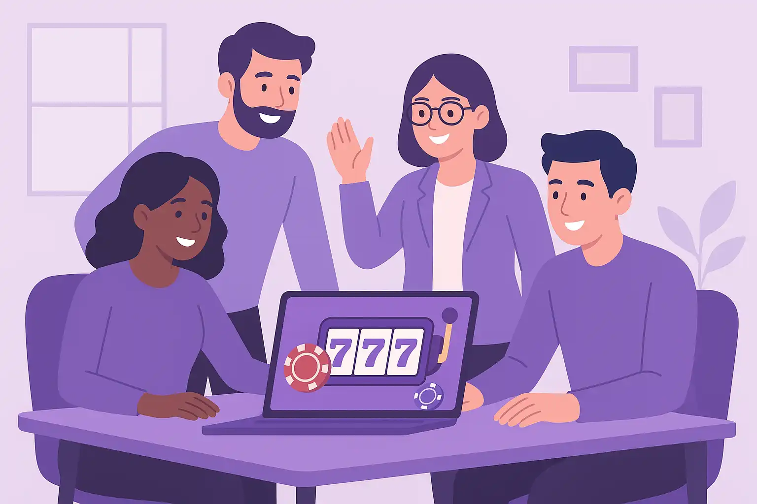 Orbibet casino team illustration representing the brand story