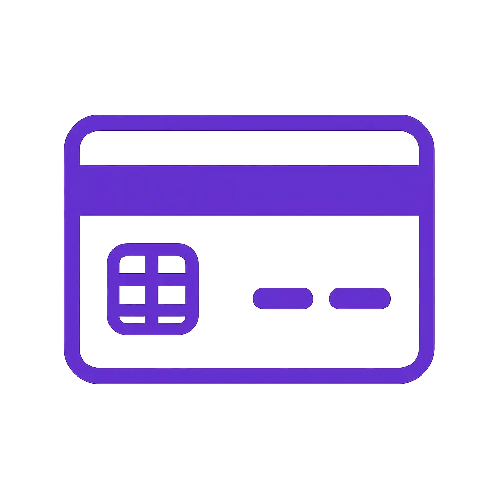Visa card icon